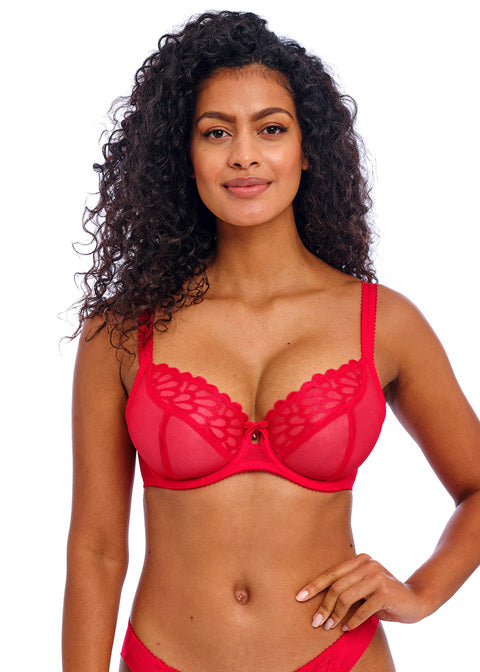 Loveland Bombshell Chilli Red Plunge Bra