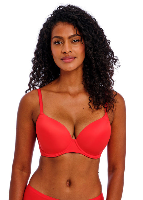 Undetected Chilli Red Moulded Bra