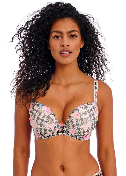 Rose Blossom Multi Moulded Plunge Bra