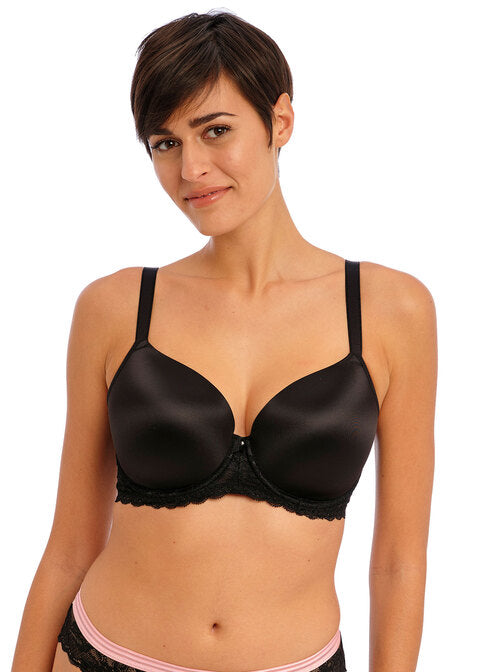 Offbeat Black UW Moulded Demi T-Shirt Bra