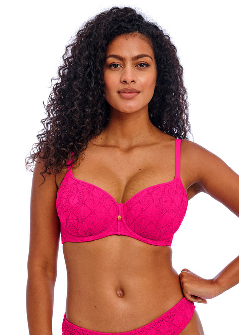 Nomad Nights Fuchsia Sweetheart Bikini Top