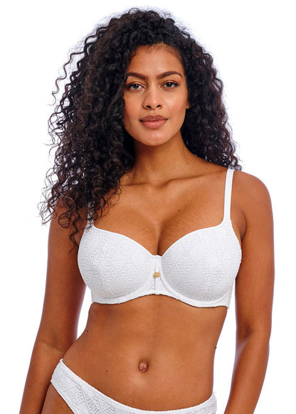 Nomad Nights White Sweetheart Bikini Top