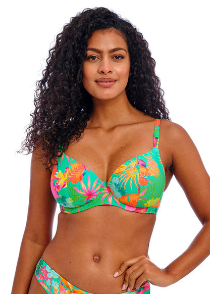 Isla Margarita Jade Plunge Bikini Top