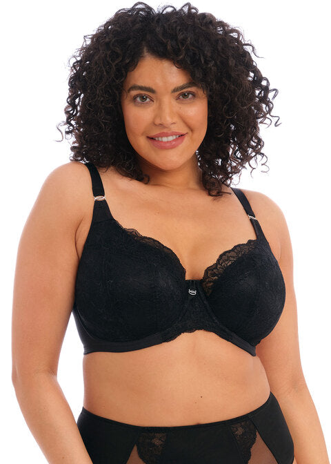 Brianna Black Padded Half Cup Bra