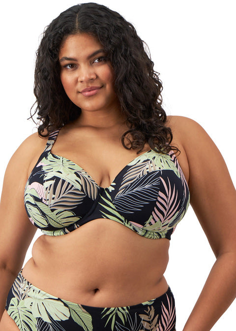 Tropical Retreat Plunge Bikini Top