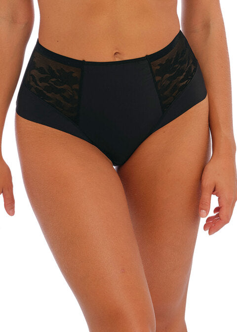 Illusion Black High Waist Brief