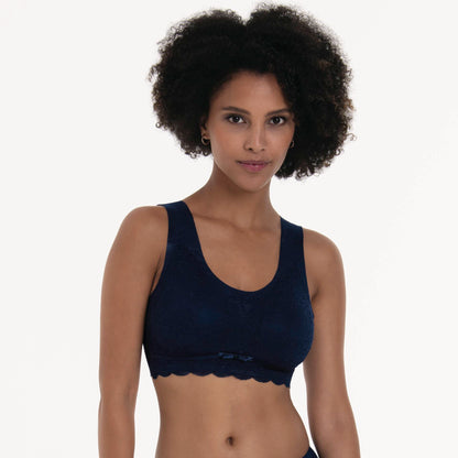 Essential Lace Bralette Blu Mare