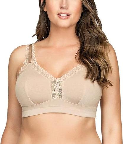 Dalis Bralette senza ferretto in cotone Nudo