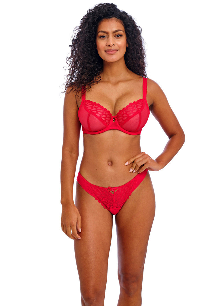 Loveland Bombshell Chilli Red Plunge Bra