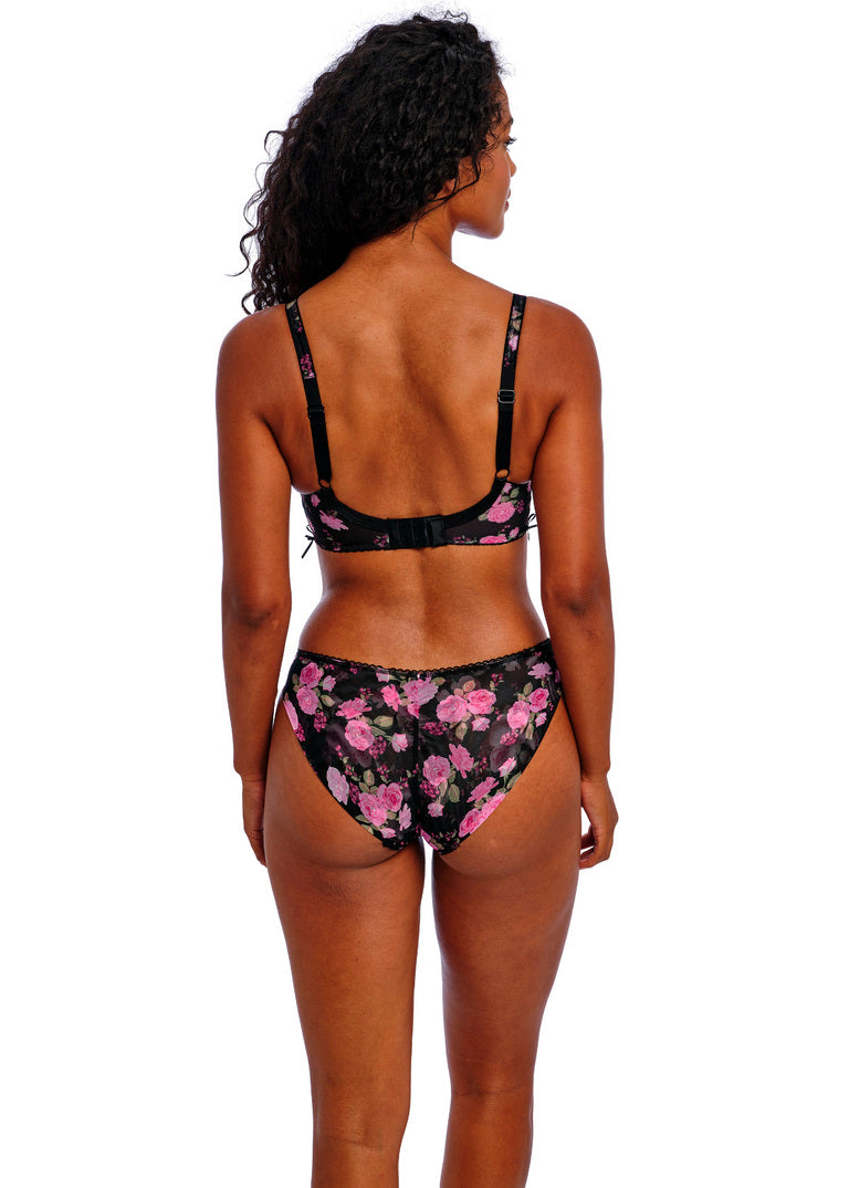 Rose Blossom Black Rose Briefs