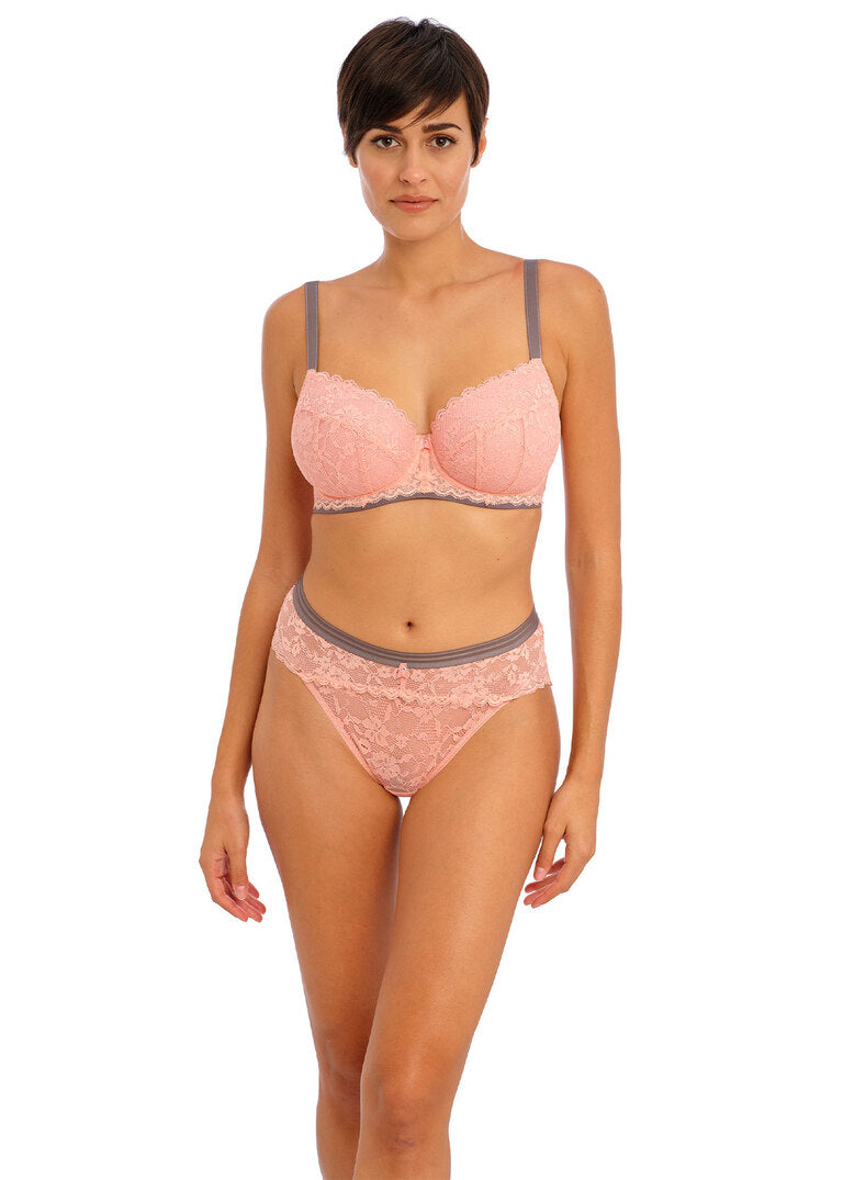 Offbeat Rosehip Padded Half Cup Bra