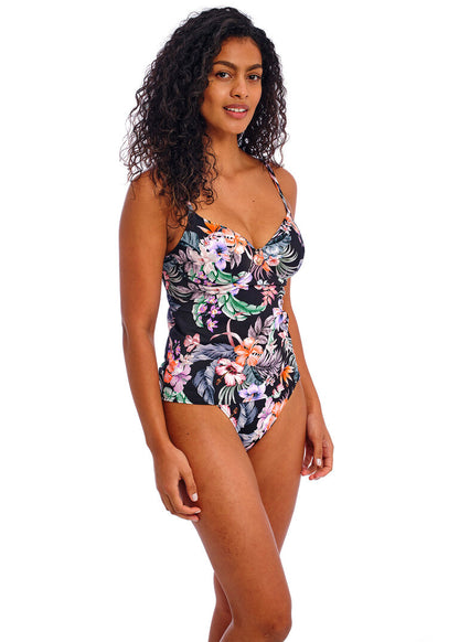 Kamala Bay Midnight UW Plunge Tankini Top