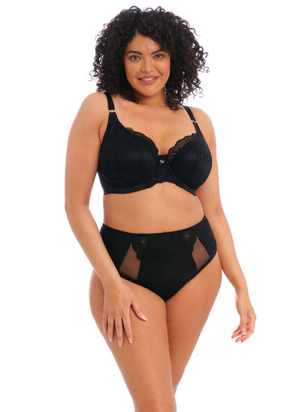 Brianna Black Padded Half Cup Bra