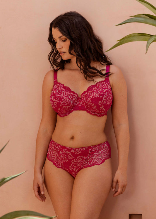 Emmaline Cerise Side Support Bra