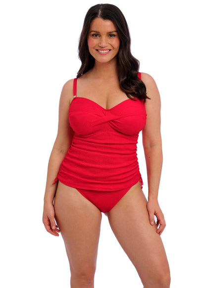 Ottawa Radiant Red Twist Front Tankini