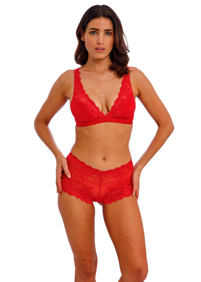 Embrace Lace Equestrian Red Soft Bra