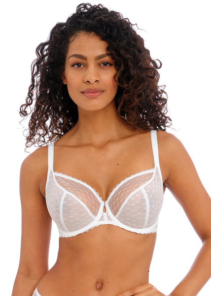 Freya Fatale White UW Plunge Bra