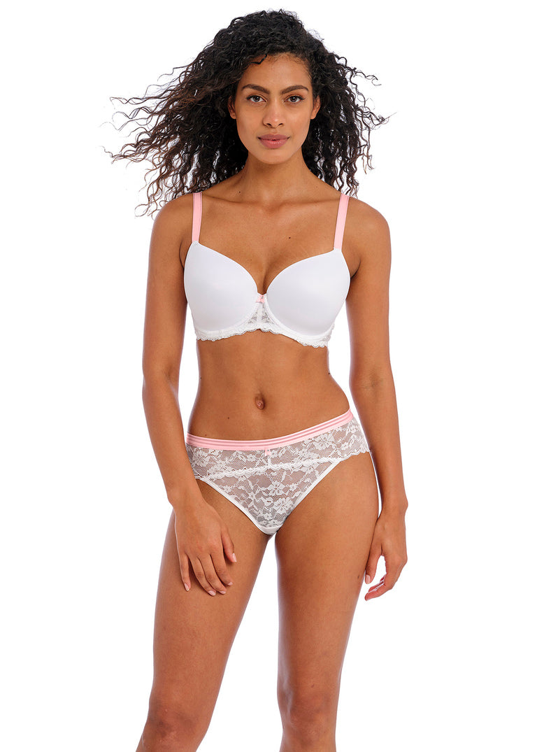 Offbeat White UW Moulded Demi T-Shirt Bra