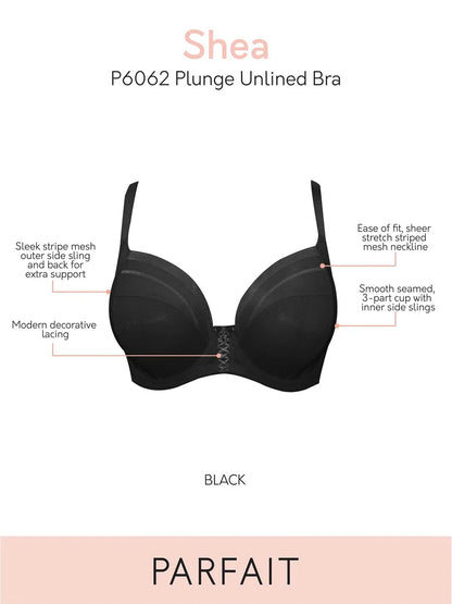 Reggiseno Shea Plunge Black 6062 PRONTA CONSEGNA