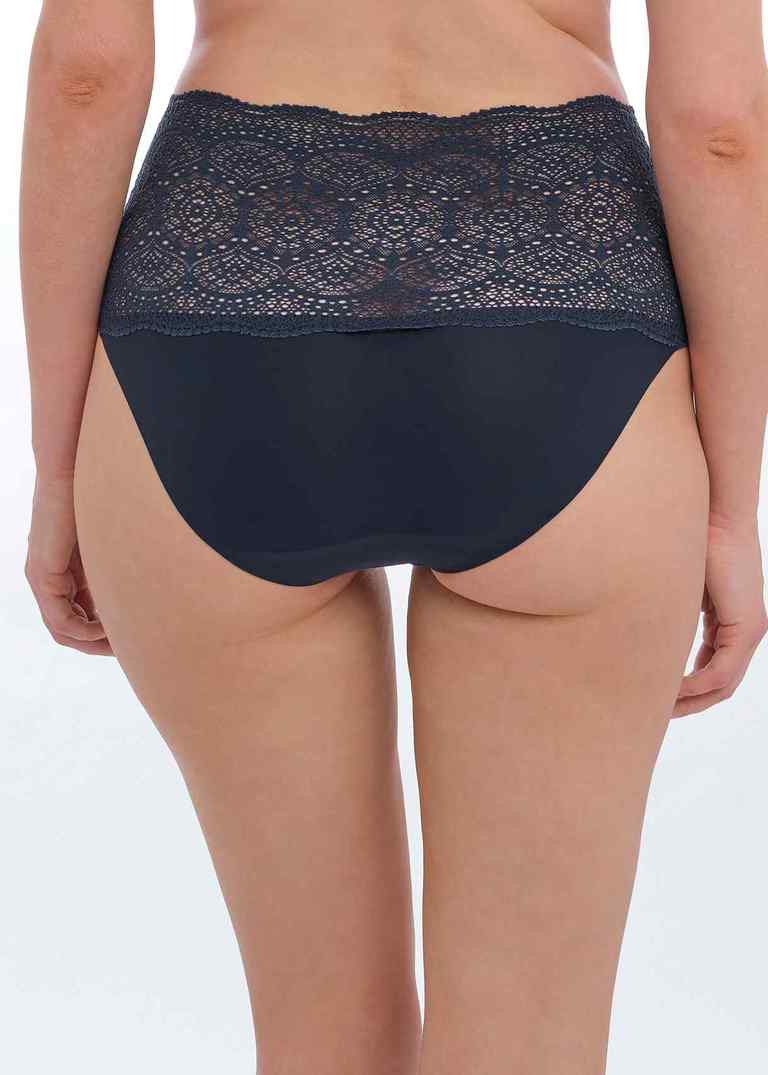 Lace Ease Navy Full Brief