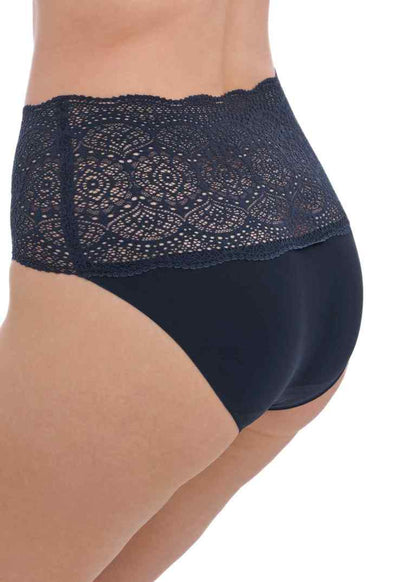 Lace Ease Navy Full Brief