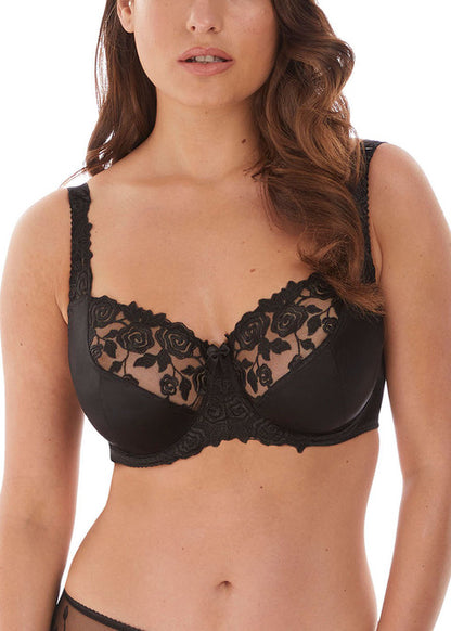 Belle Black Balcony Bra