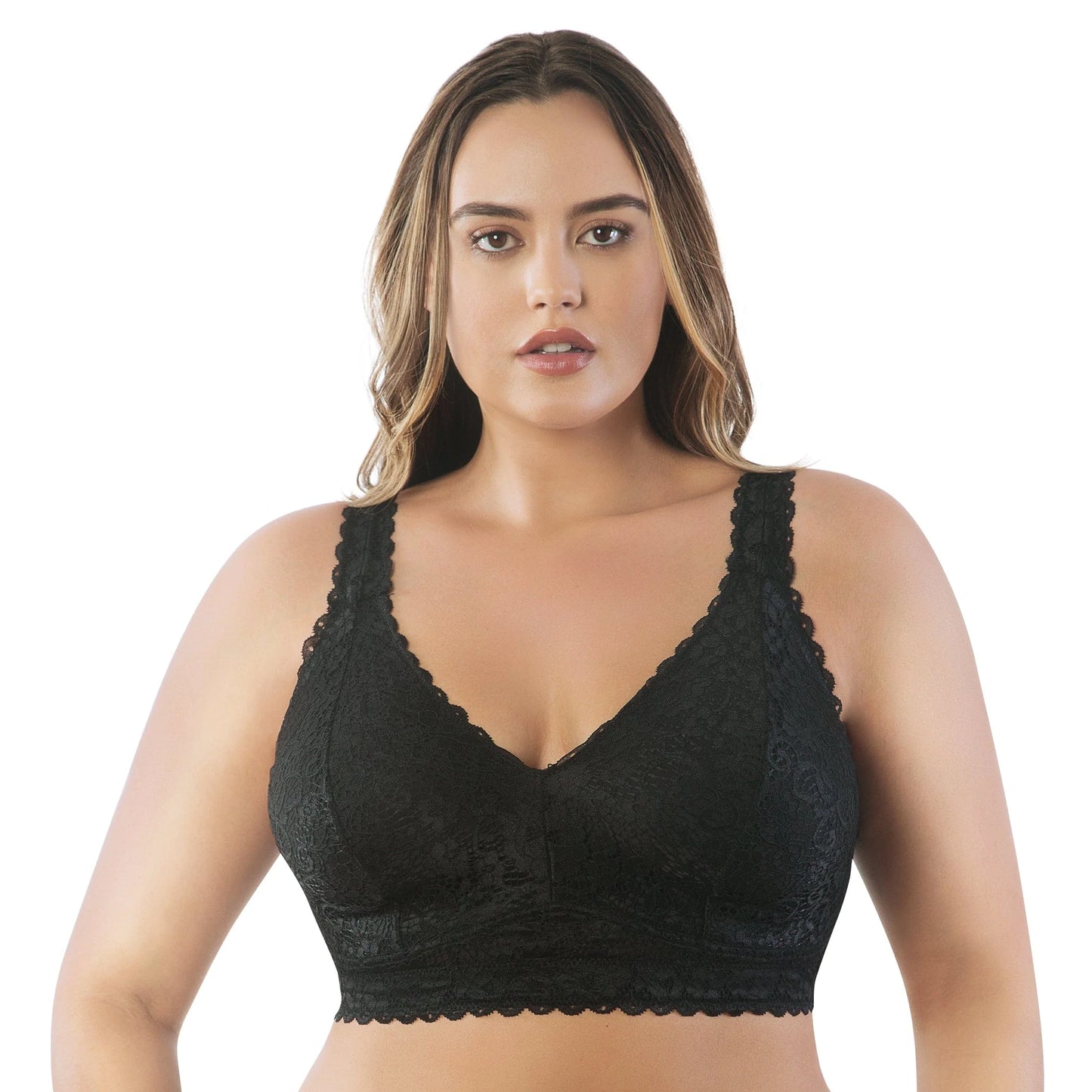 Adriana Bralette Senza Ferretto Pizzo Black