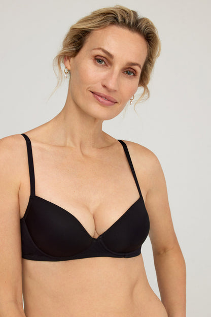 Cristina Push Up Senza Ferretto Black