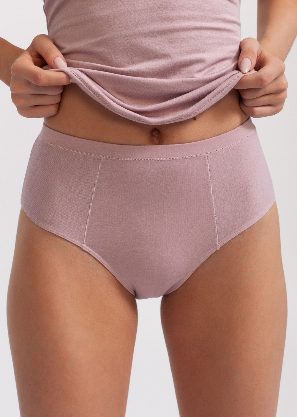 Slip midi Nature Soft Bamboo e Cotone Rosa TAGLIE COMODE