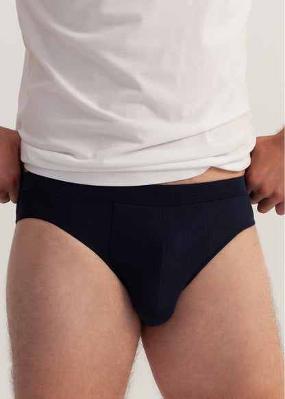 Slip uomo Bamboo e Cotone Blu