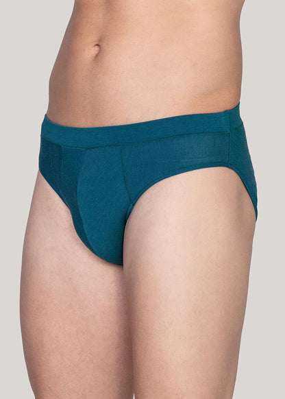 Slip uomo Bamboo e Cotone Verde Acqua