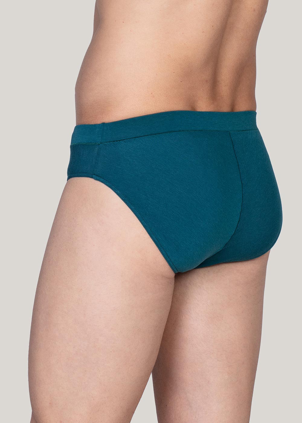 Slip uomo Bamboo e Cotone Verde Acqua