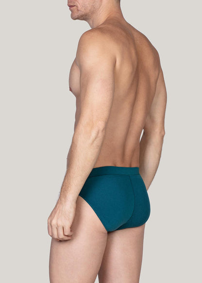 Slip uomo Bamboo e Cotone Verde Acqua