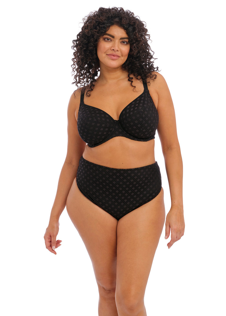 Bazaruto Black UW Plunge Bikini Top