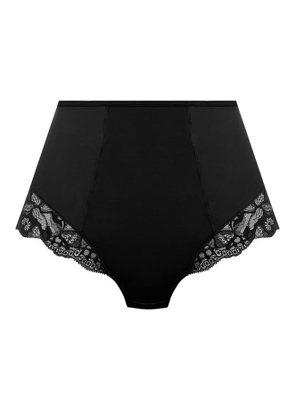 BLACK  HIGH WAIST BRIEF REFLECT