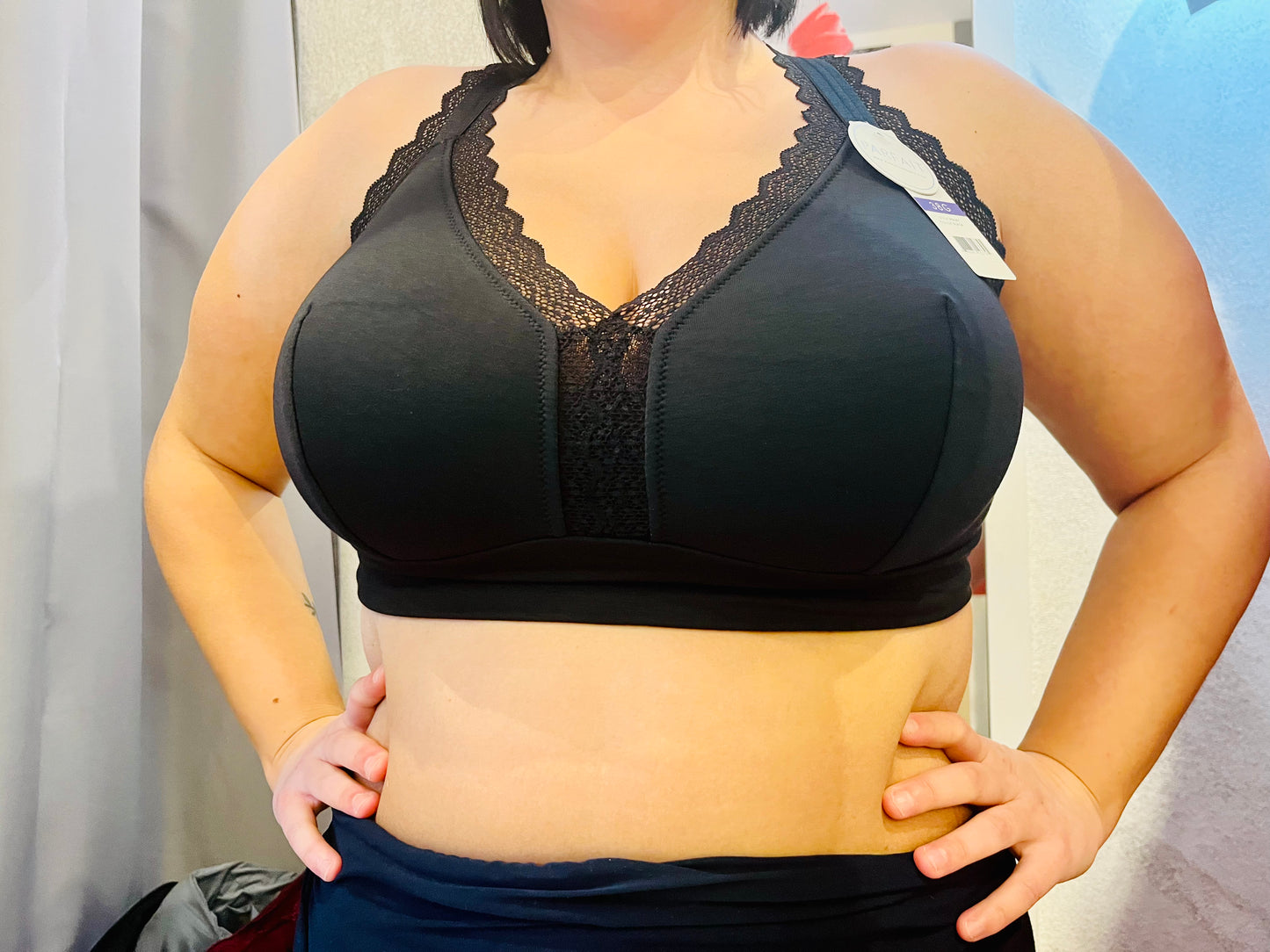 Dalis Bralette senza ferretto in cotone nero